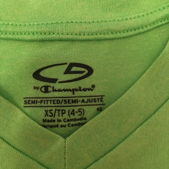Champion Top Shorts Outfit Girls Size XSmall 4 5 - Picture 3 of 6